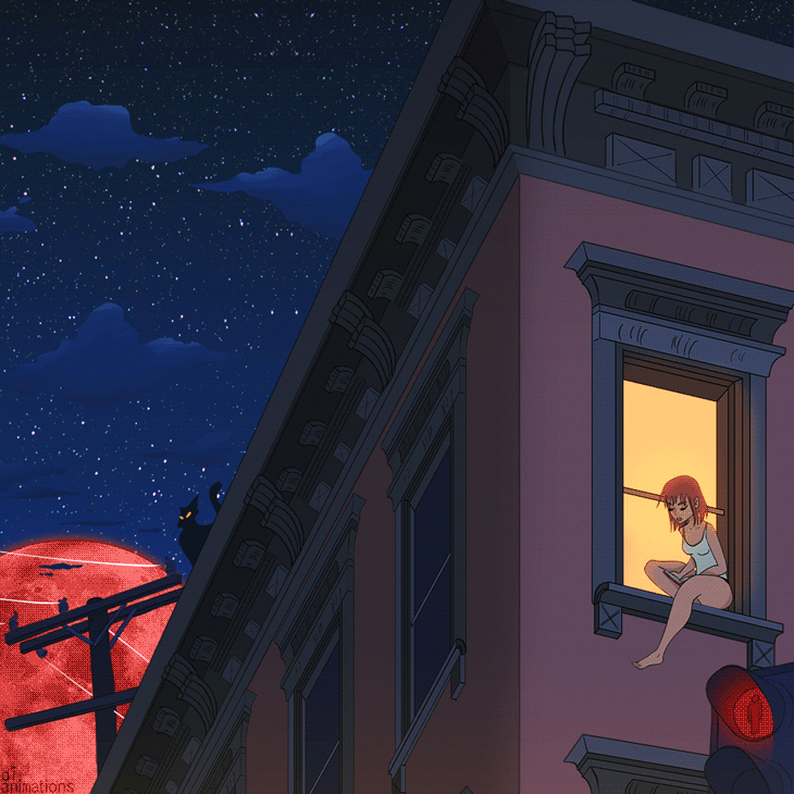 Diana Arus Red Moon The perfect aesthetic aboutus redmoon animated gif for your conversation. diana arus red moon