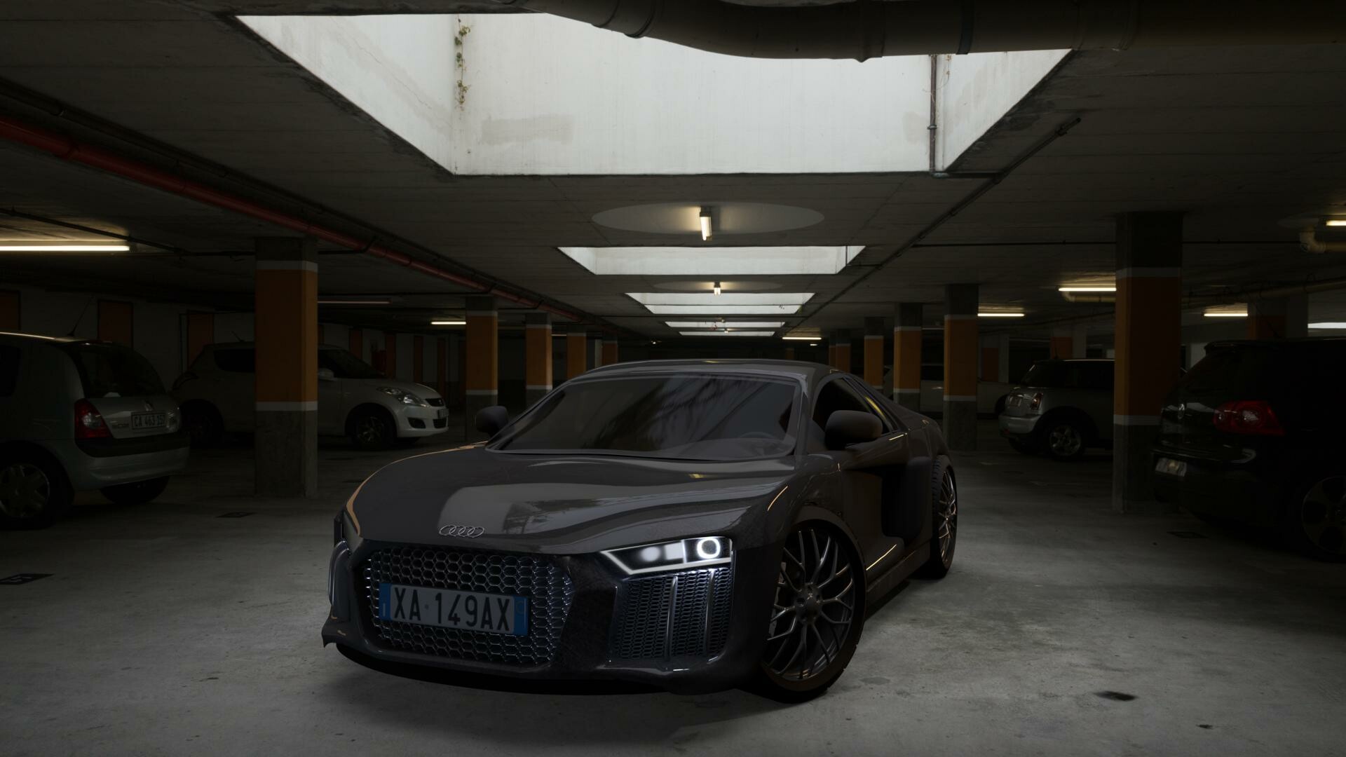 giuseppe pilato audi r8 coupe garage