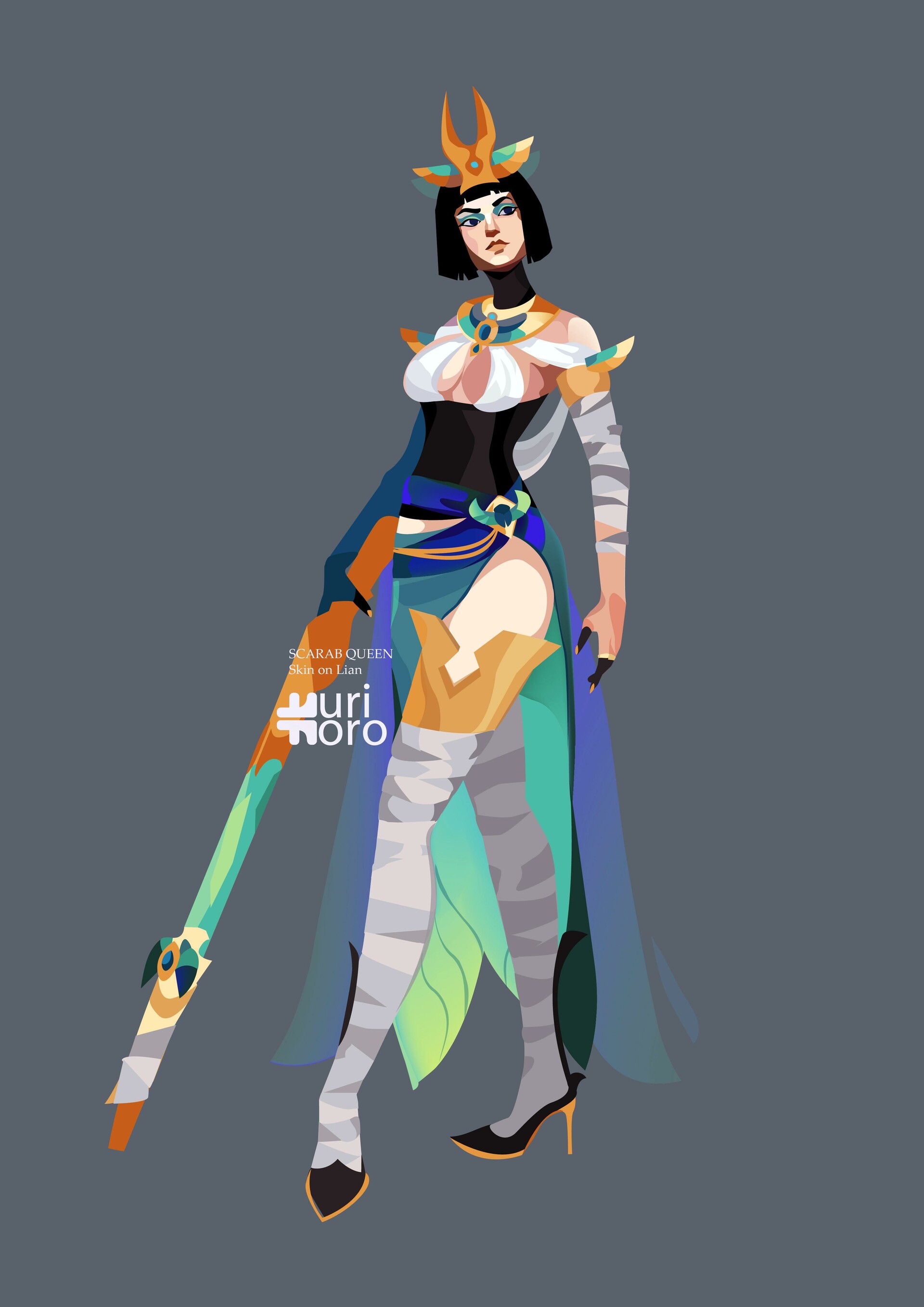 photo Paladins Lian Skin Concept artstation lian skins yuri moro