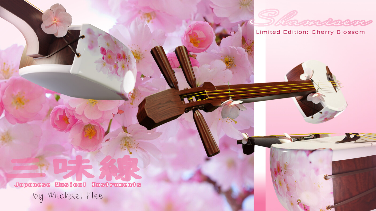 The shamisen 三味線 / cherry blossom edition Layer 9 tripple