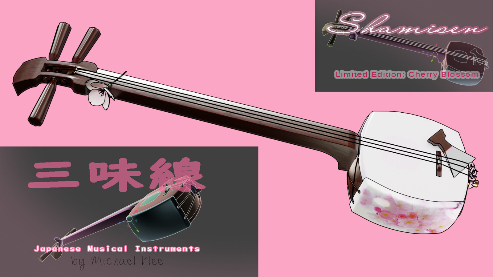 The shamisen 三味線 / cherry blossom edition Layer 11 Matcap / Freestyle / random