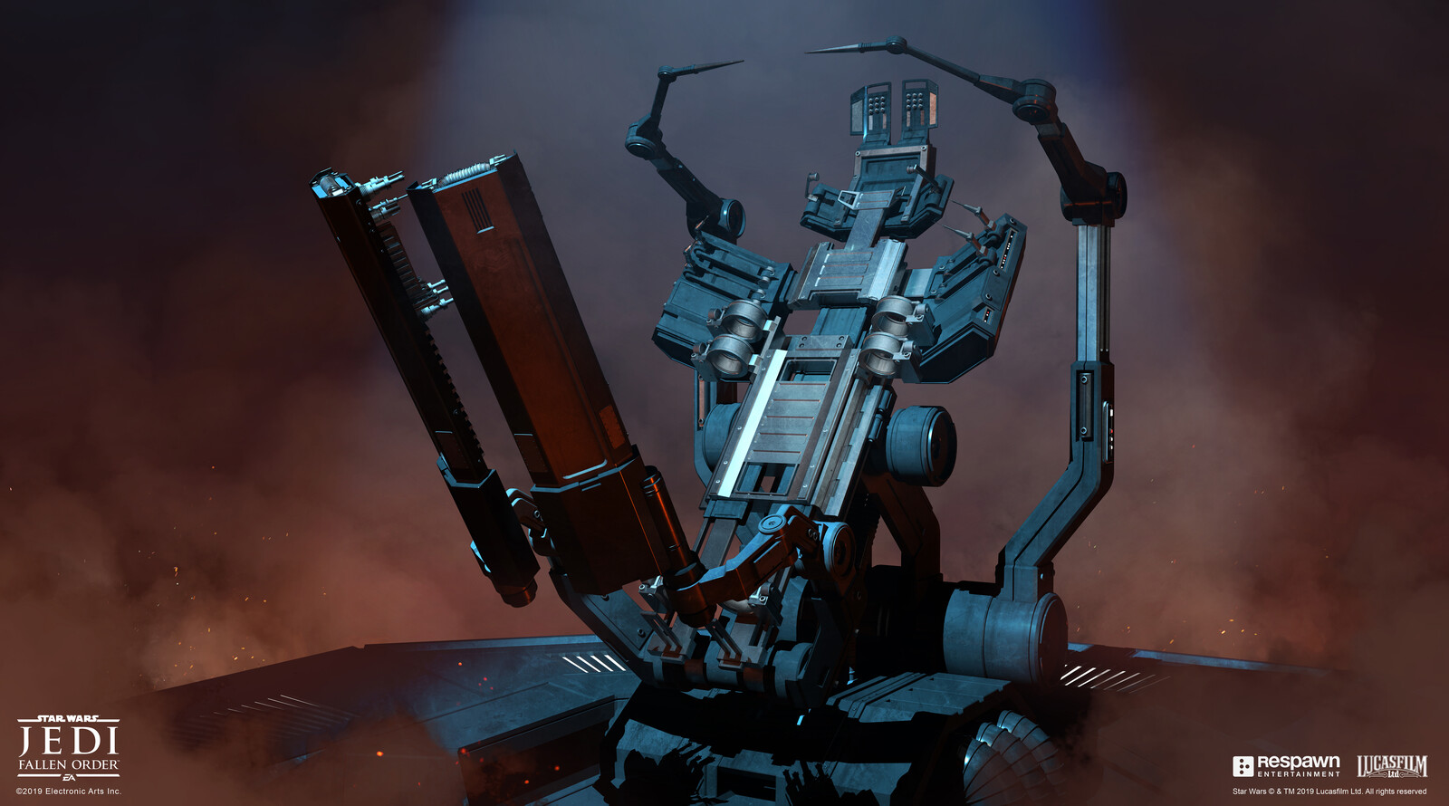 The torture chair had to be fully functional, it had to be the ultimate Empire torture device. It also had to include some elements from preceding torture devices (from Bespin, from  "Rebels", and from "the Force awakens") so the IP would be  represented.