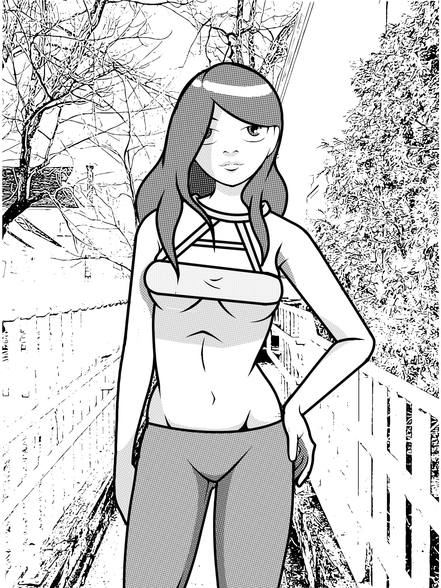 Artstation Manga Style Work Out Girl Alex Holt Cohan