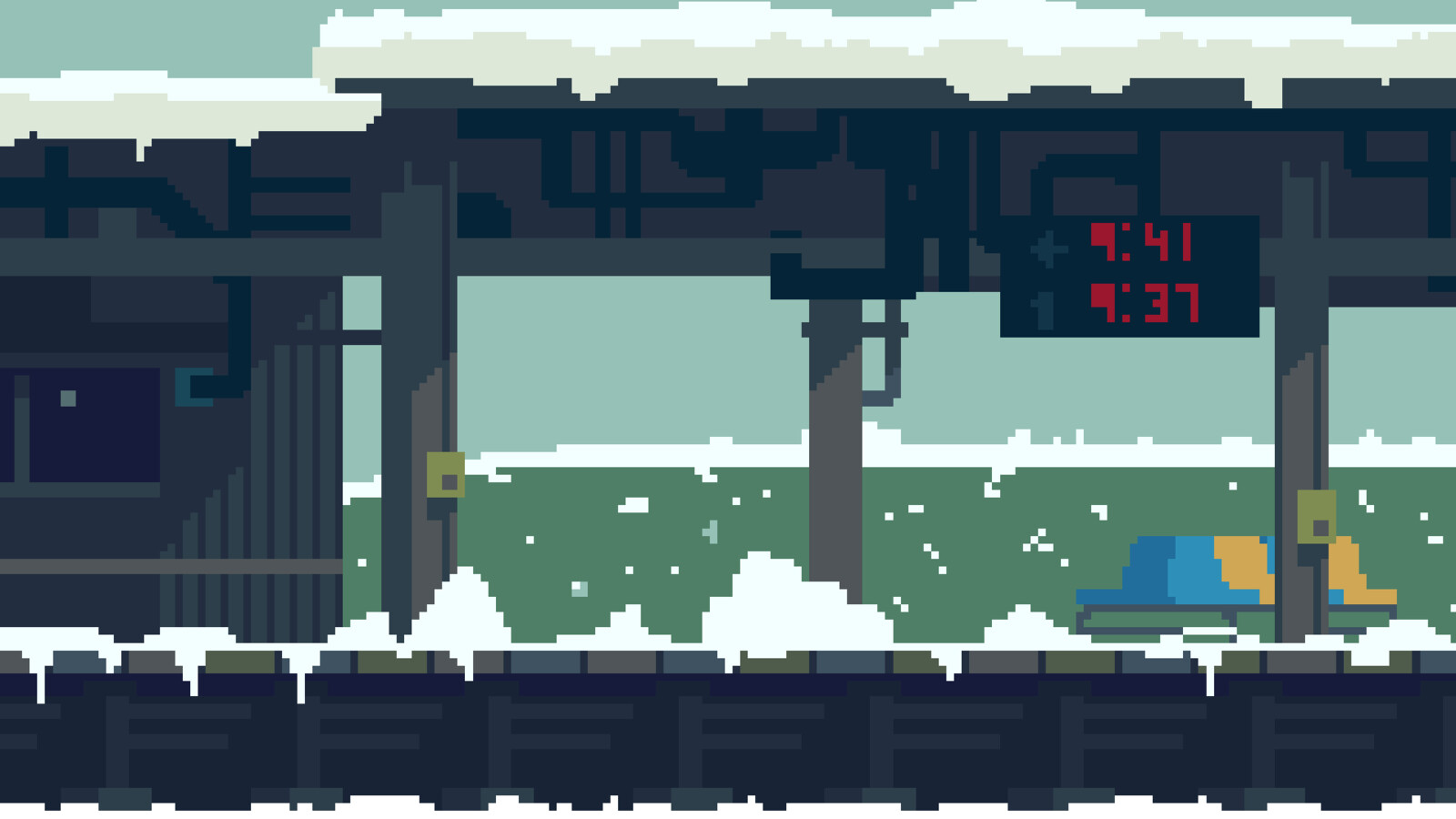 Dylan Warbrick Train Station Pixel Art