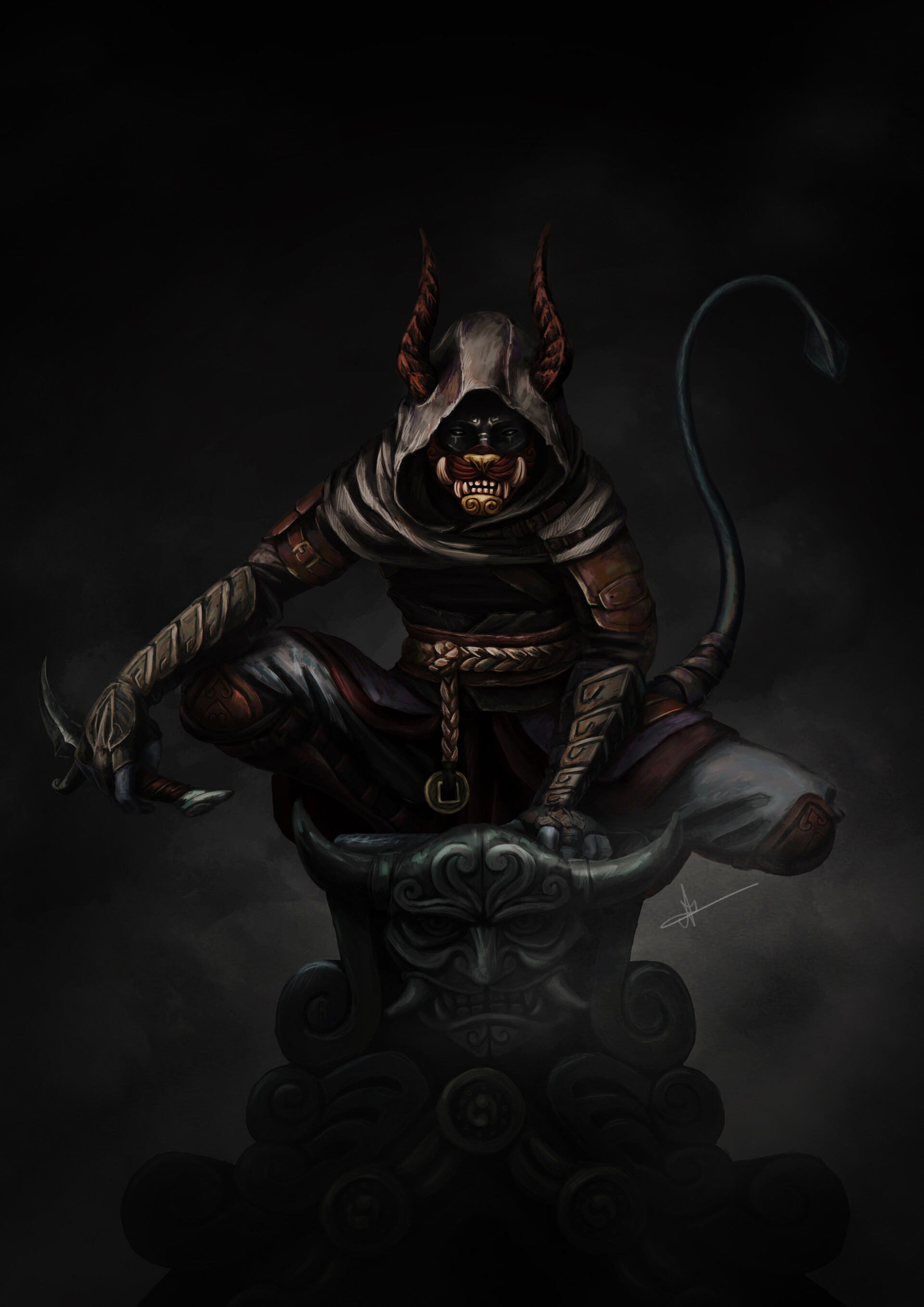 Half demon shinobi