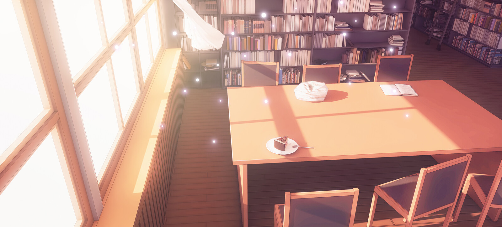 Library. This is remake of the same scene from Clannad
