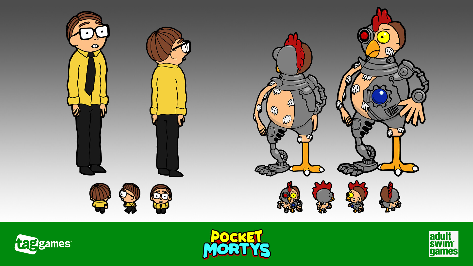Artstation Pocket Mortys Festival Characters Matt Mcewan