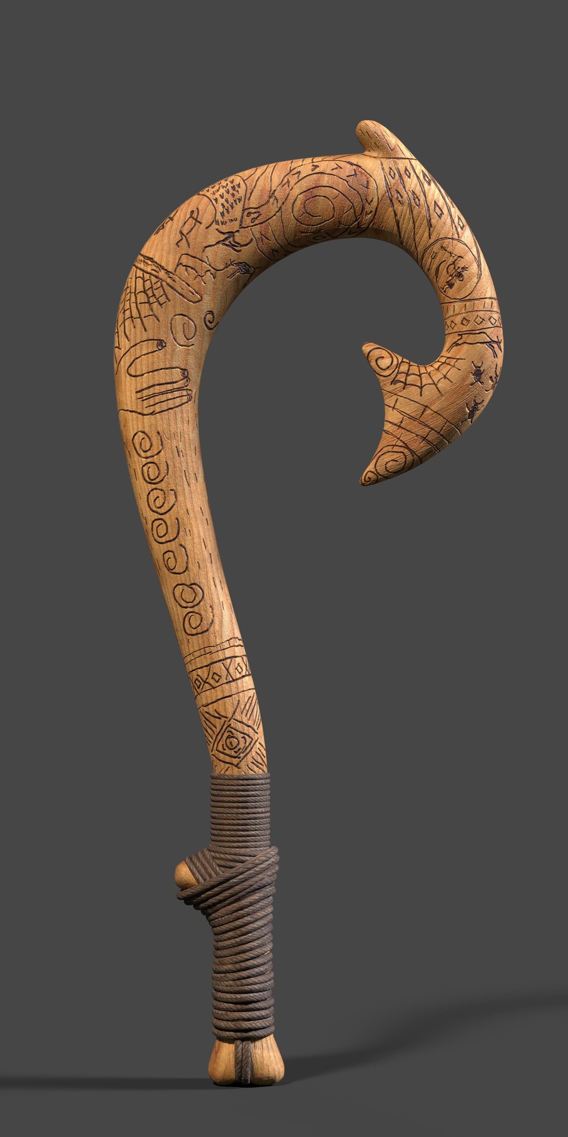 Artstation Moana Maui S Magical Fish Hook Akhil Johny