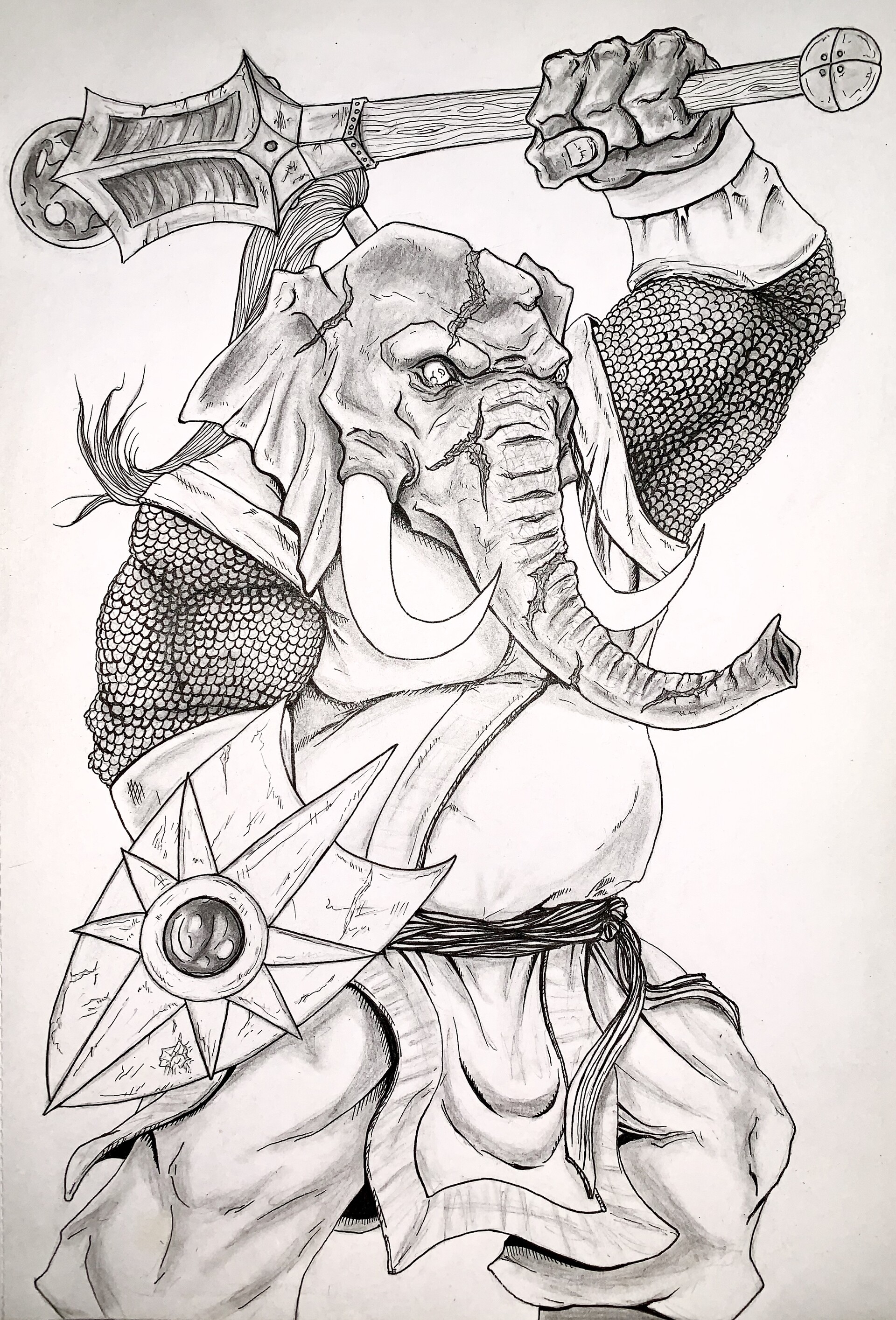 Cody Birk Loxodon Cleric Native to the busy streets of ravnica, the loxodon are calm, lumbering giants who often guard the plentiful oases throughout the land. cody birk loxodon cleric