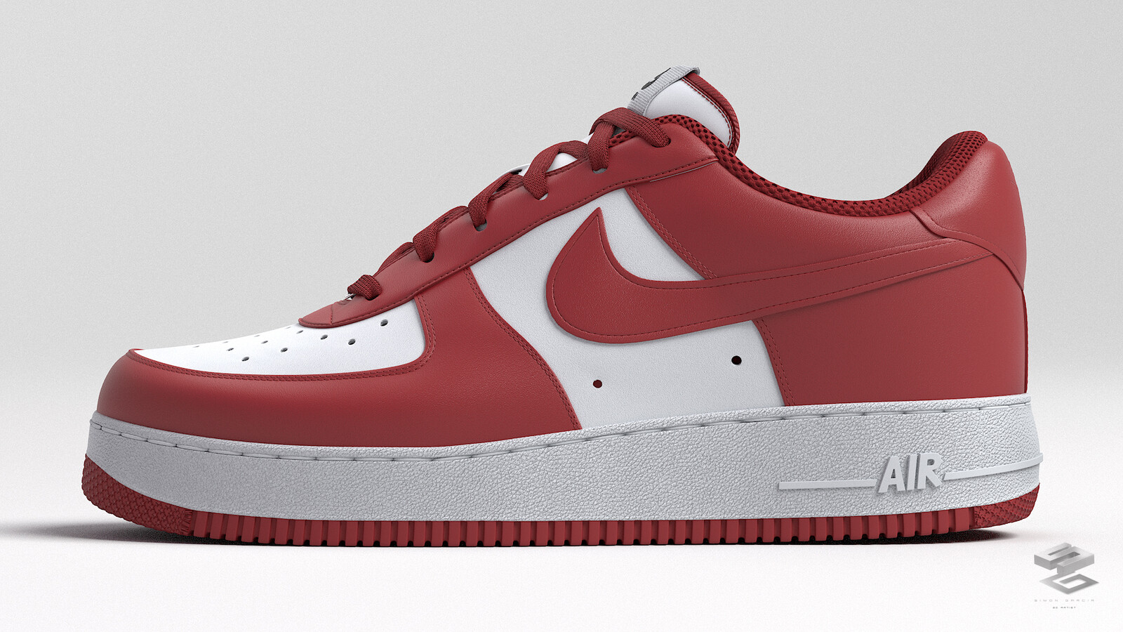 Red side view.
