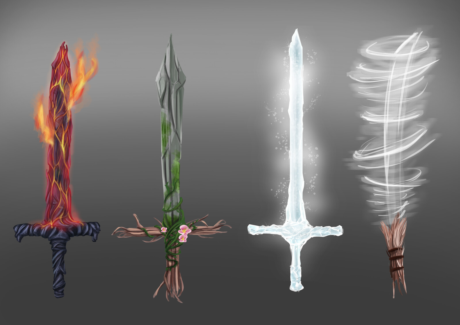 Artstation Elemental Swords Barbara Laiminger Water sword magic gif watersword magic dragonhandle. artstation elemental swords barbara