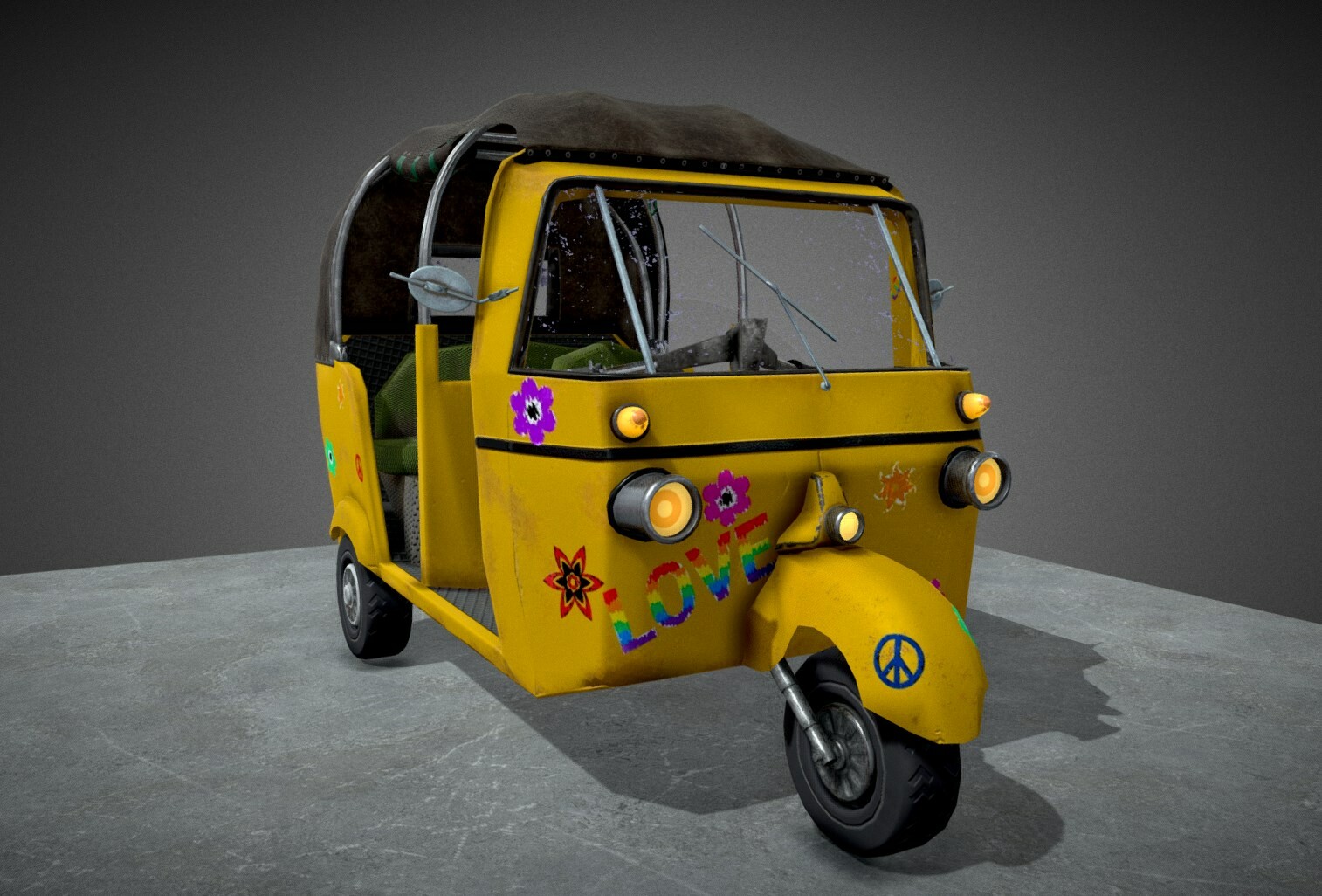 ArtStation - Tuk Tuk (Auto Rickshaw)
