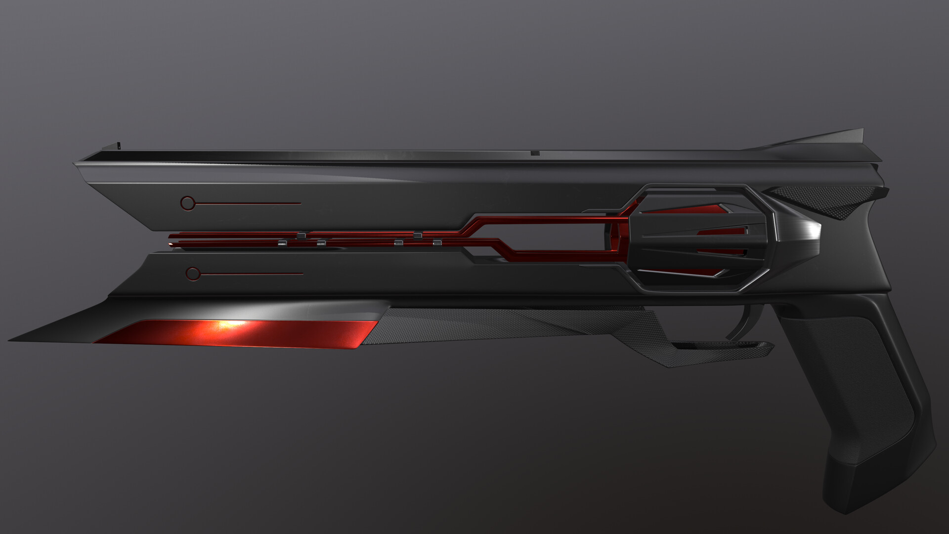 ArtStation SciFi Railgun Hand Cannon