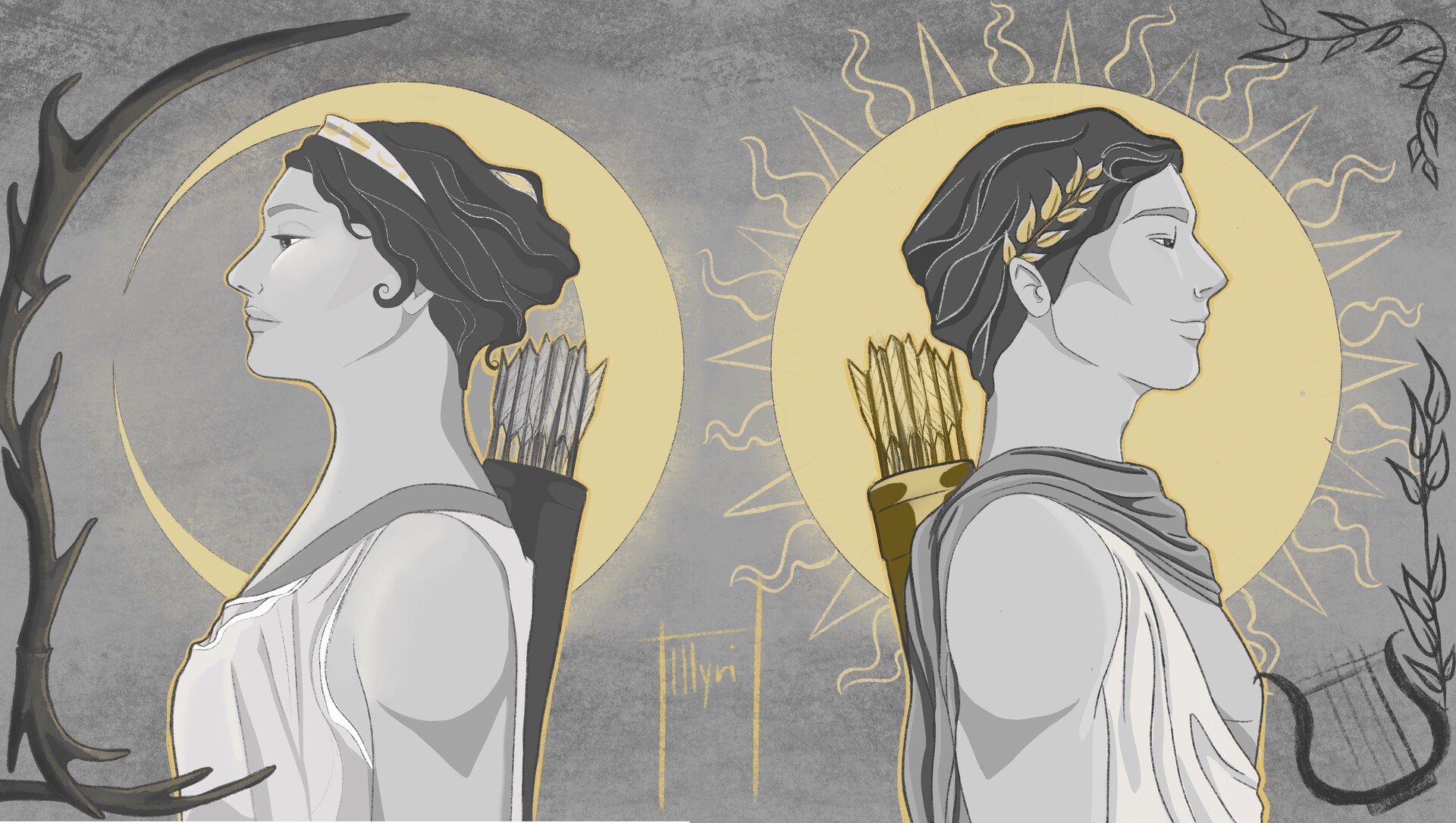 Illyri Art - Athena and Apollo