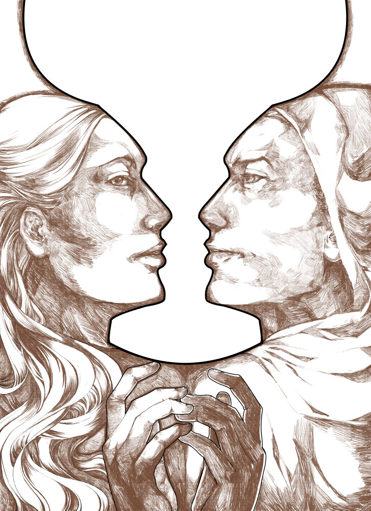 Sketch/ink stage.