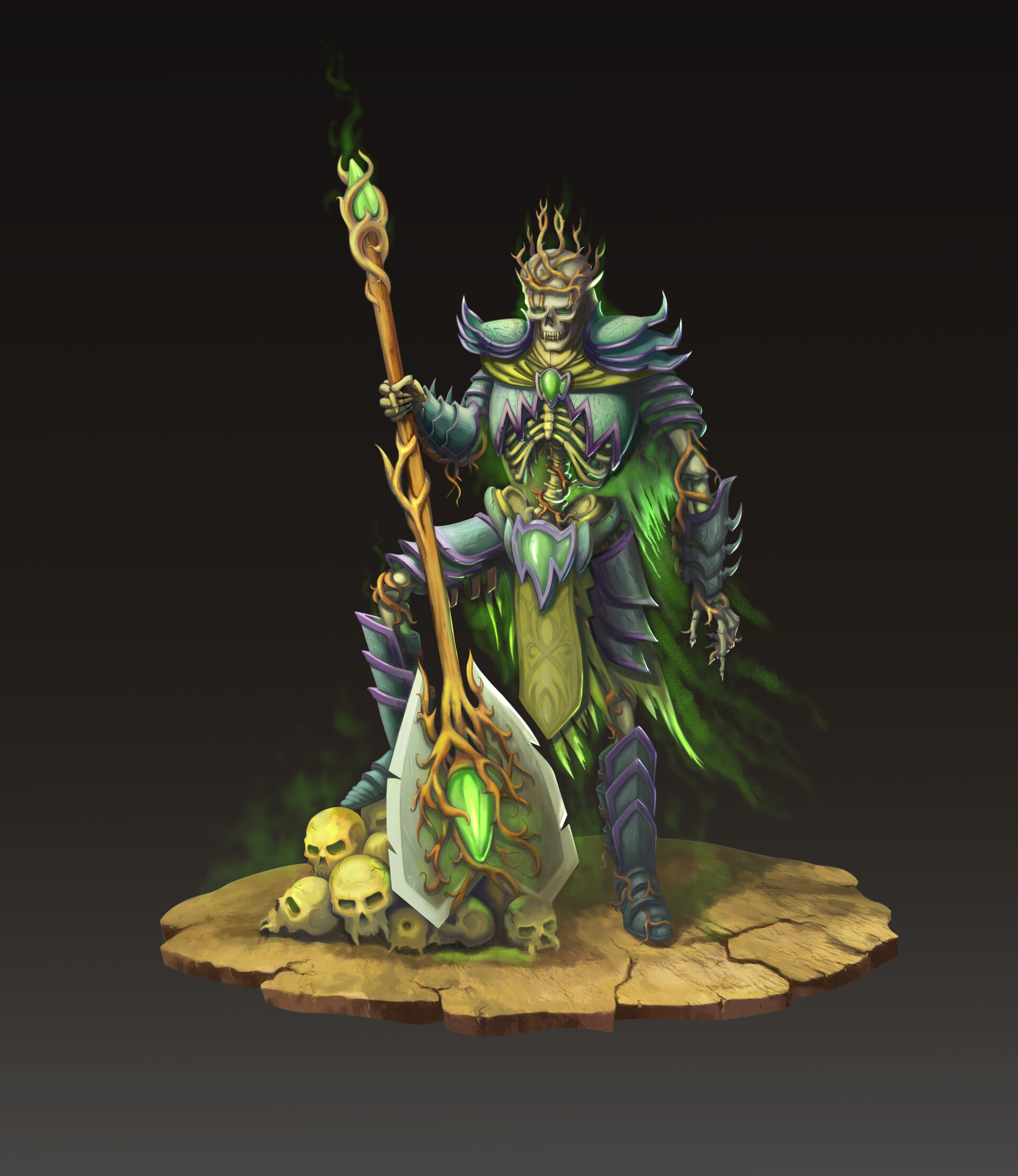 ArtStation - Король - скелет.