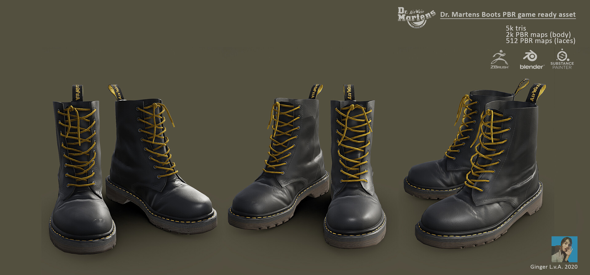 - Dr. Martens PBR game ready