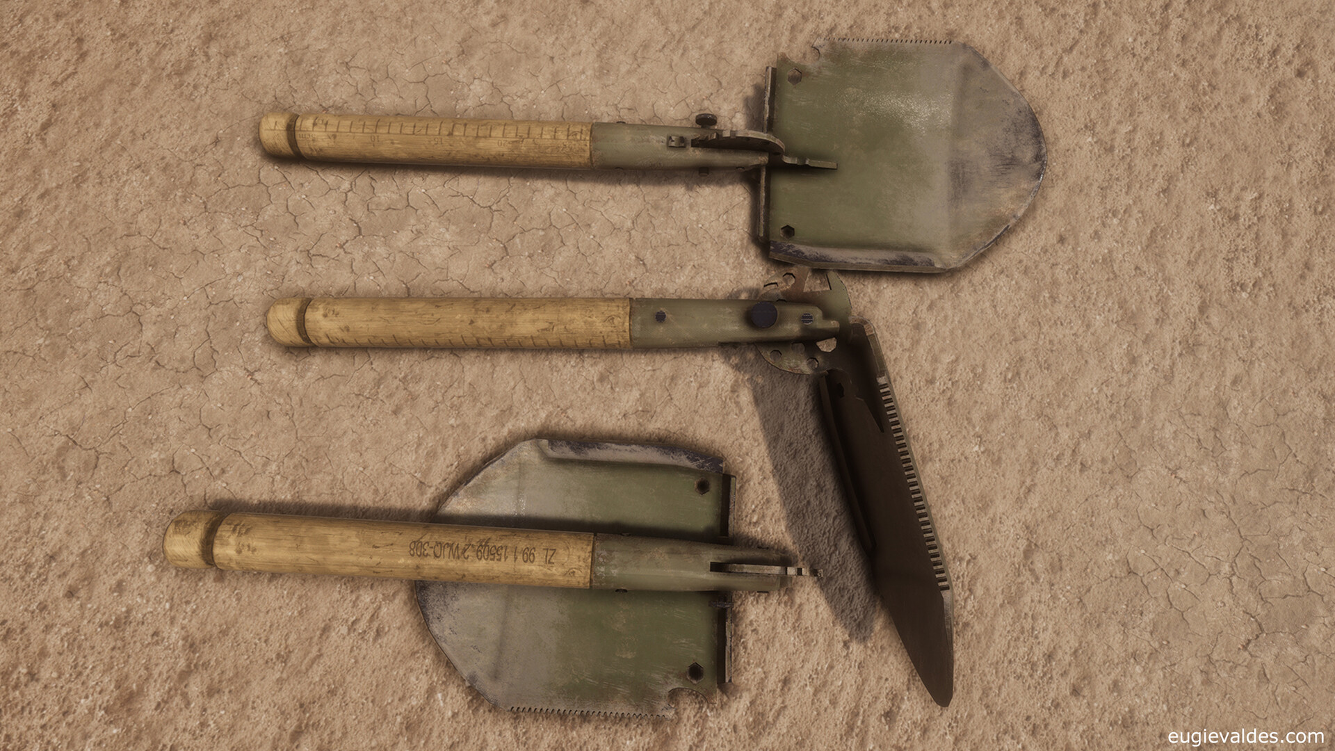 Chinese top folding shovel