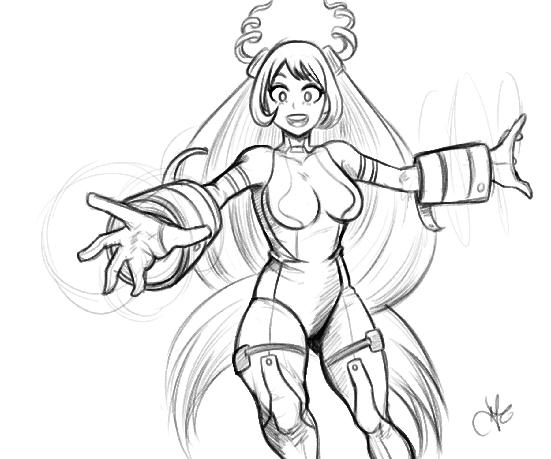 Artstation My Hero Academia B W Sketches Marcos Rios