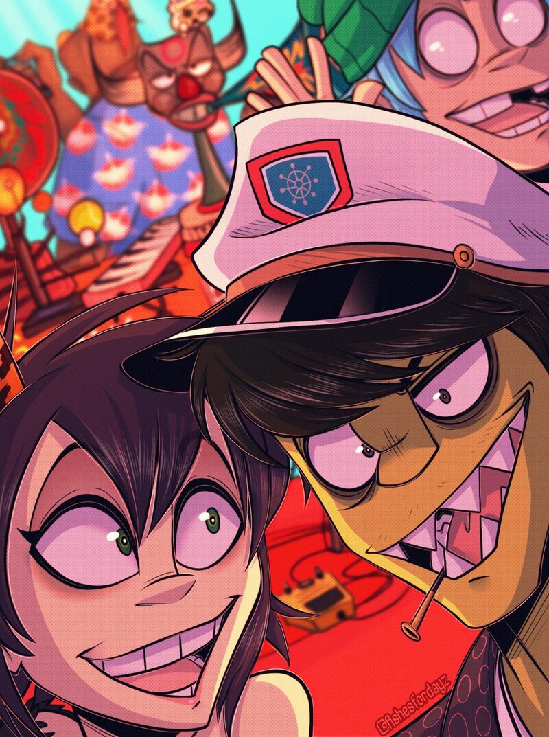 Artstation Turn On Your Song Machine Gorillaz Ashleigh Phillips