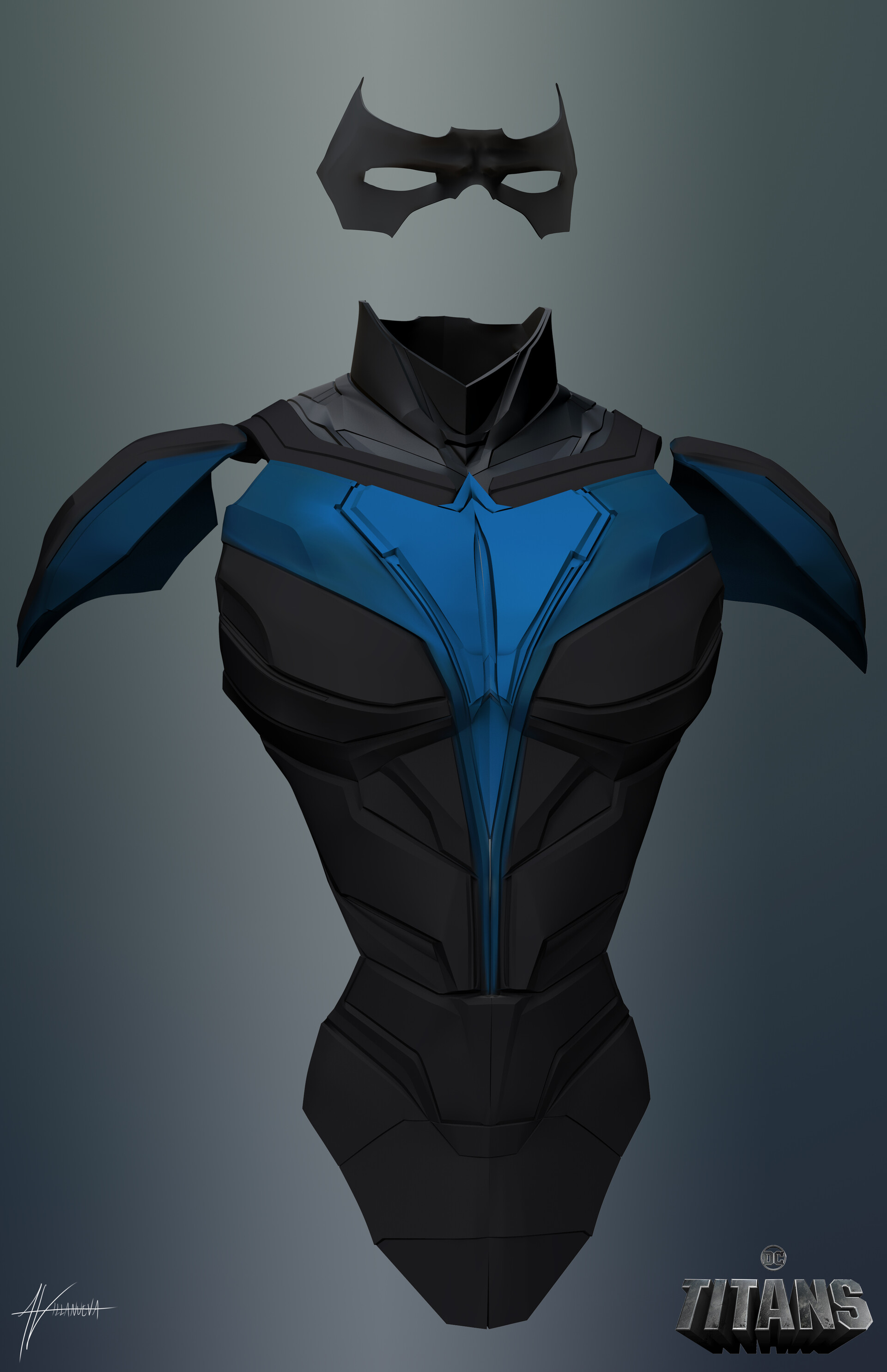 DCU TITANS NIGHTWING 3D Printable Full Armor (Instant Download) 