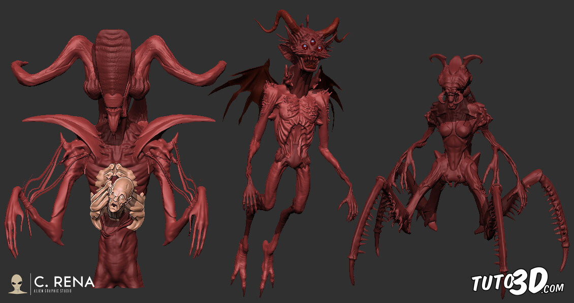 Quick kitbashing creature designs
