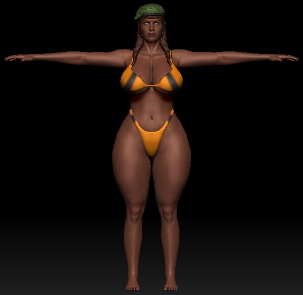 chel t pose 3D Model in Woman 3DExport