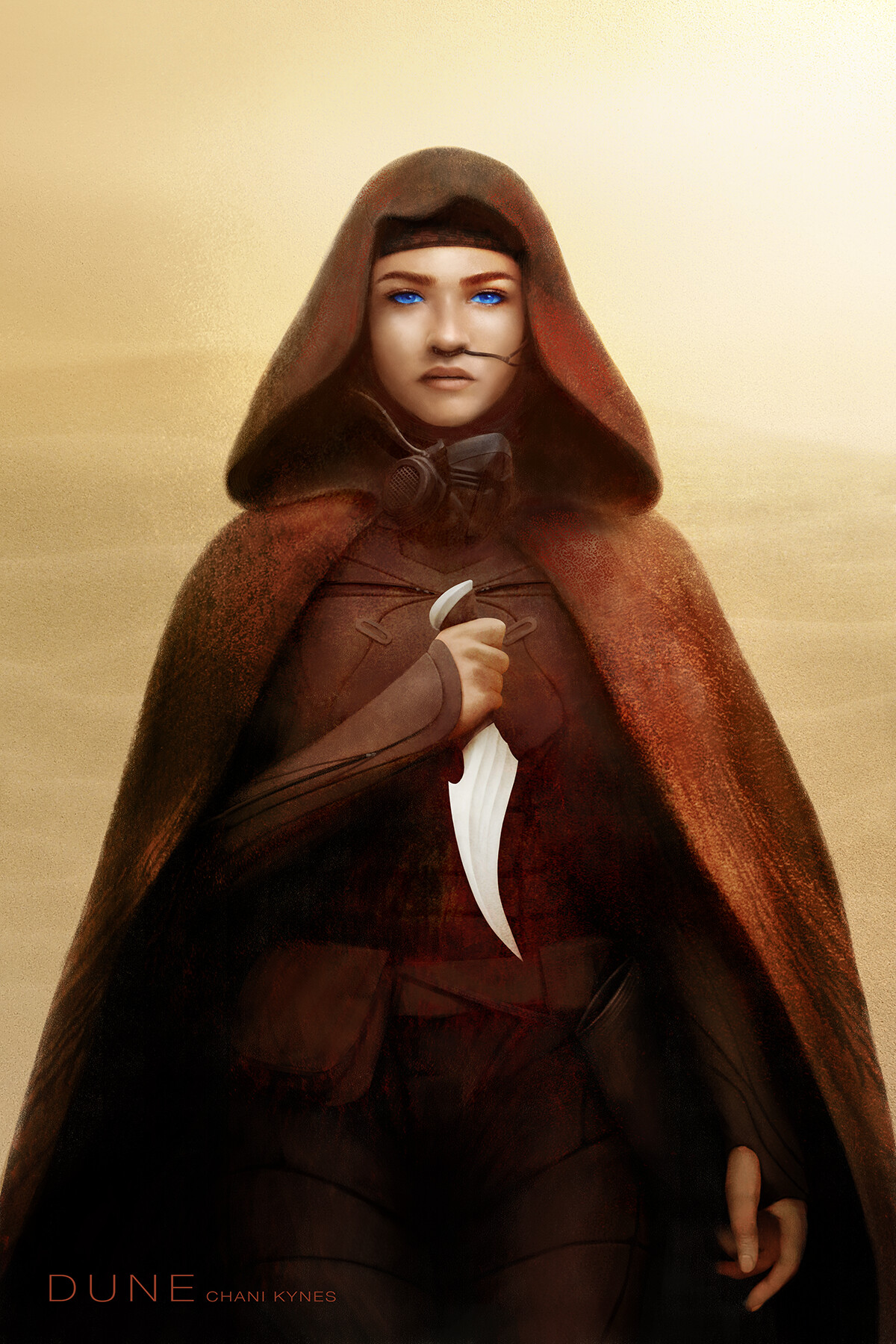 Chani Kynes/Sihaya from Frank Herbert's Dune concept fan art. 