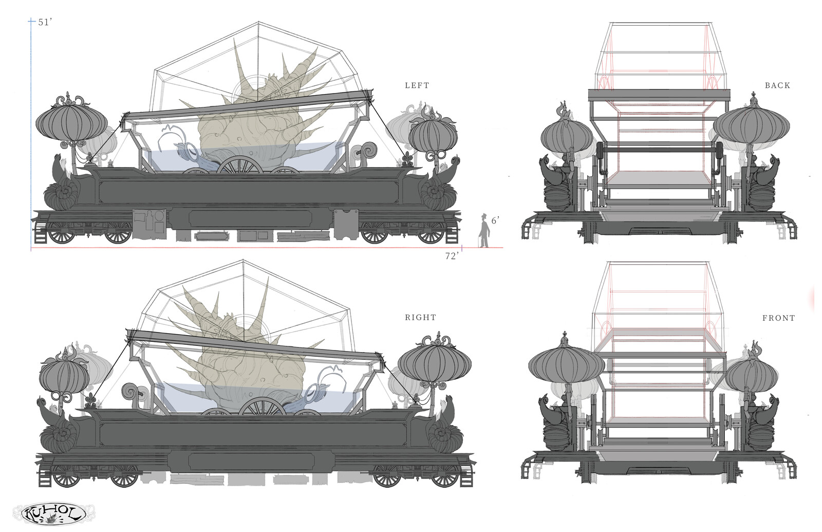 Main train car orthographic