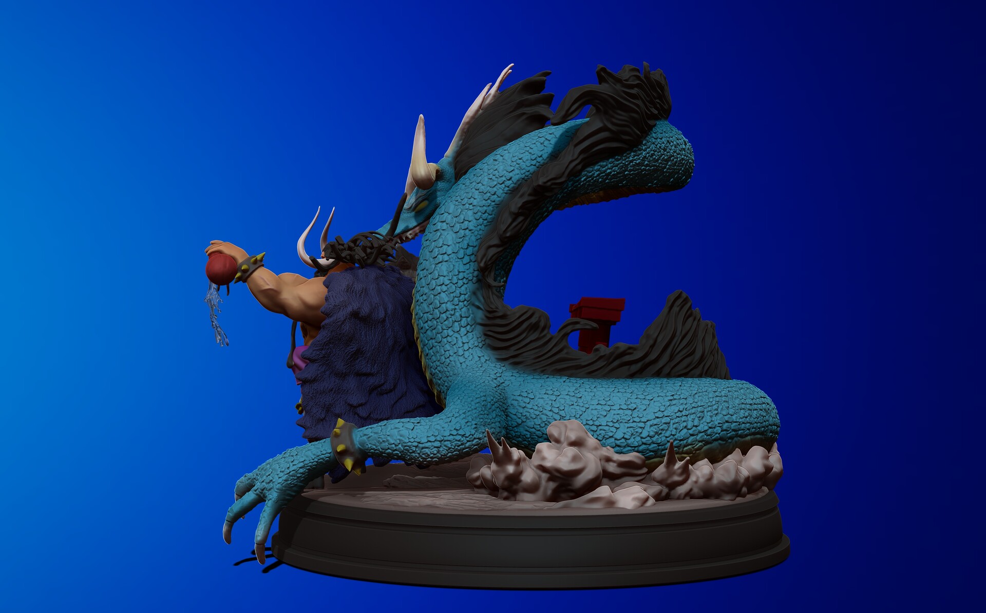 pascal gattringer - kaido 3d print statue
