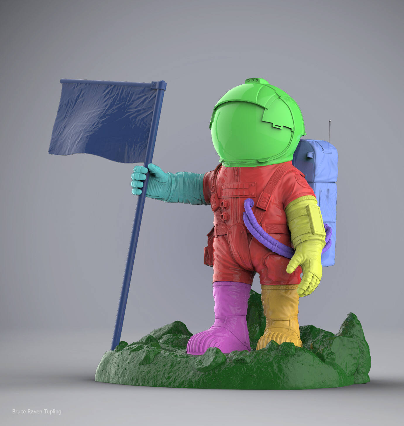 Artstation Spaceman 3d Printing Bruce Tupling