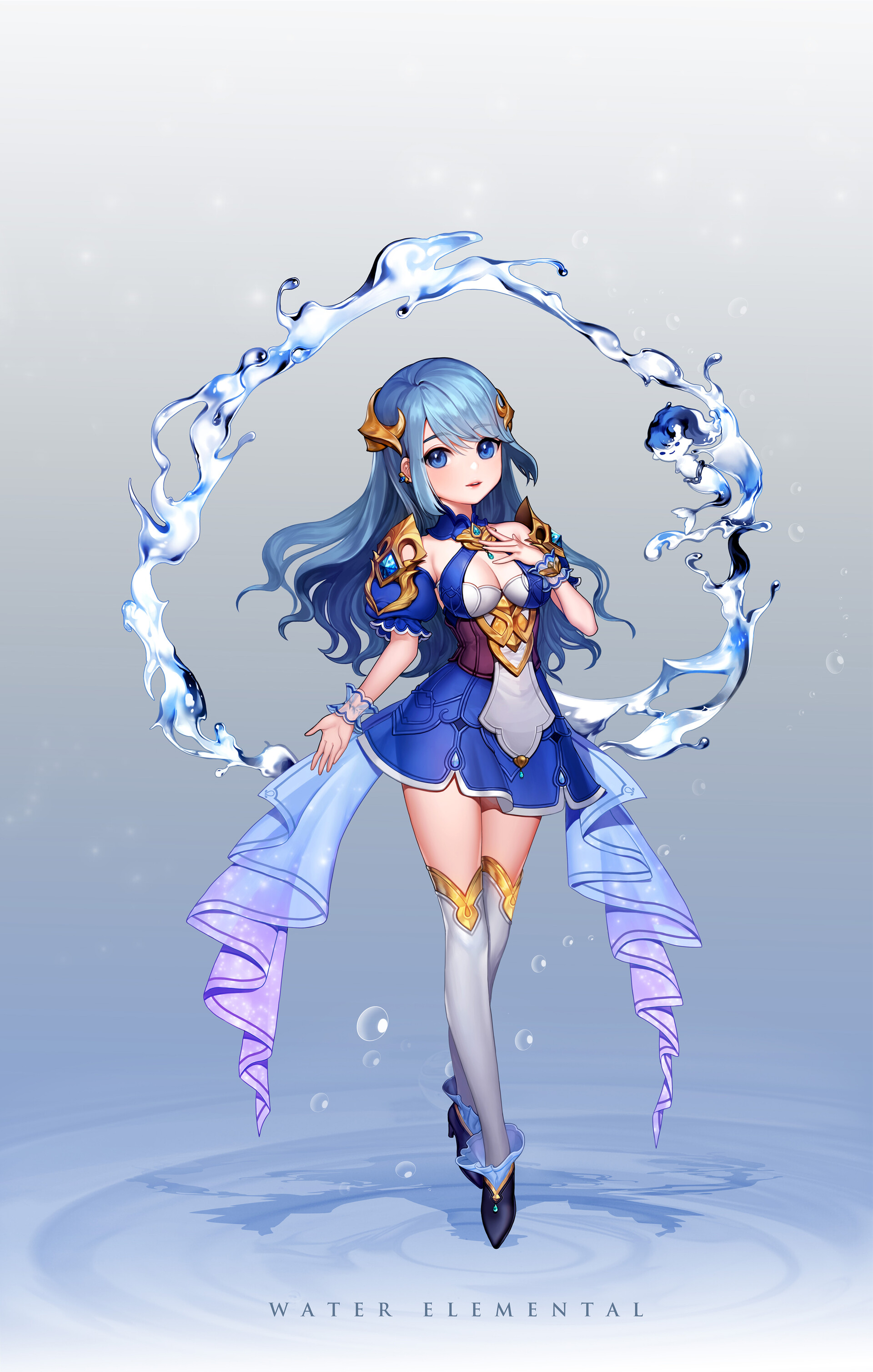 Anime Water Elemental
