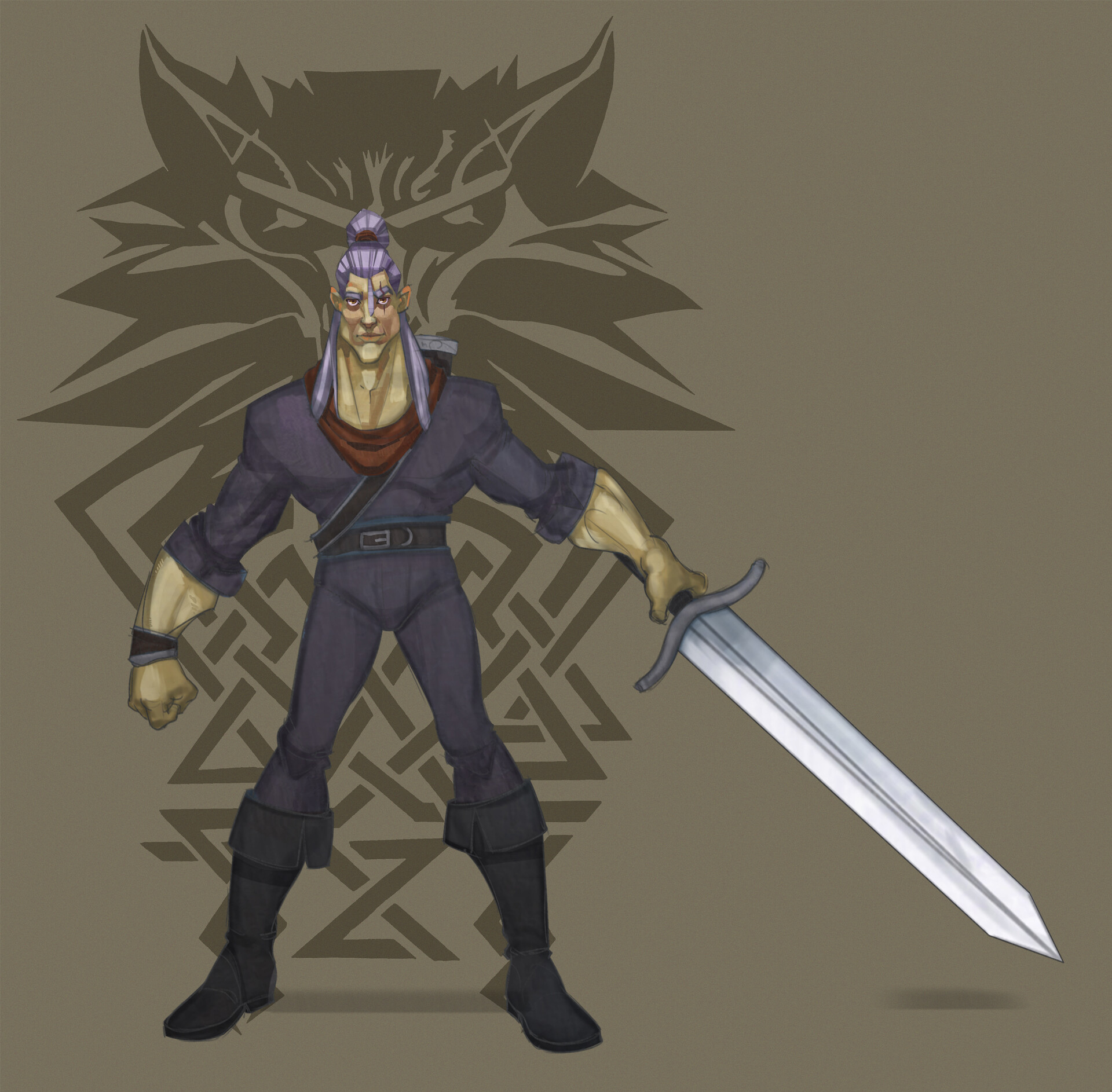 ArtStation - The Witcher series - Geralt fan art