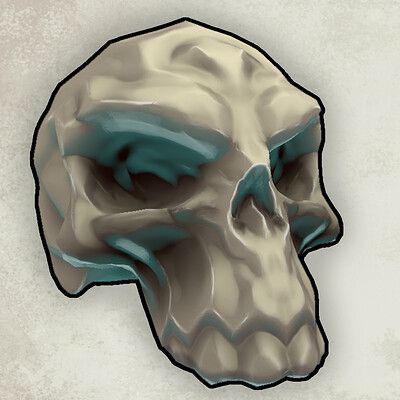 Paul layton stylizedskull