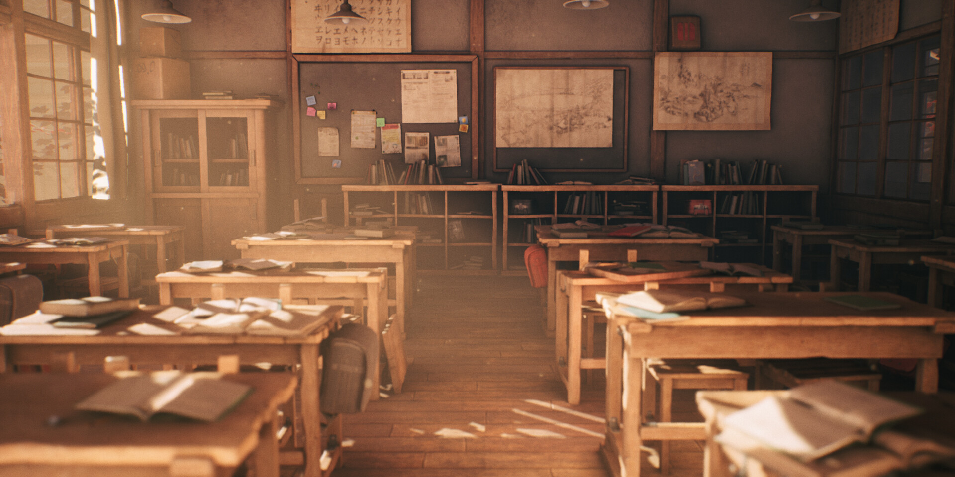 Denys Davydov - Old Japanese Classroom - (UE4)