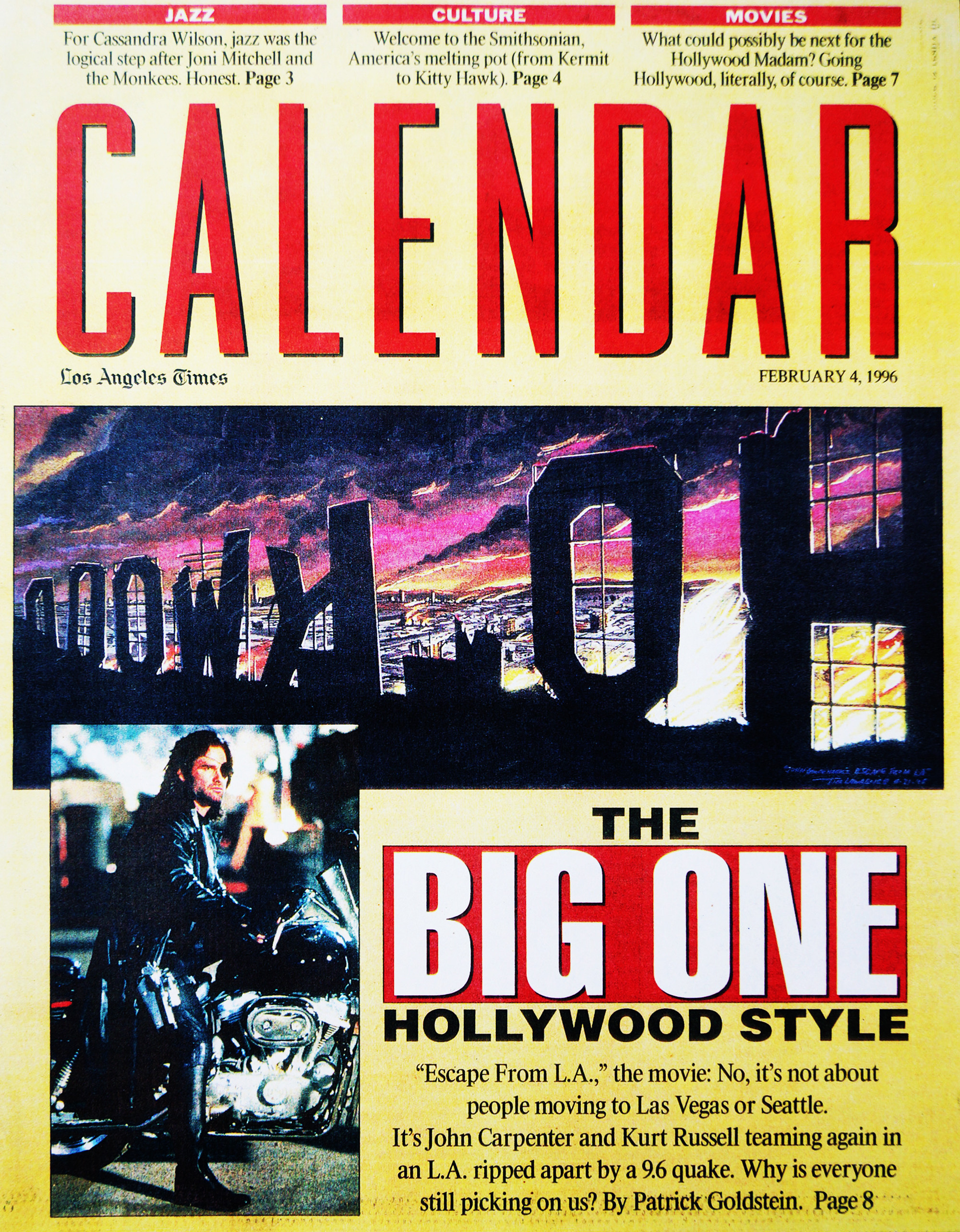 LA Times Calendar Cover