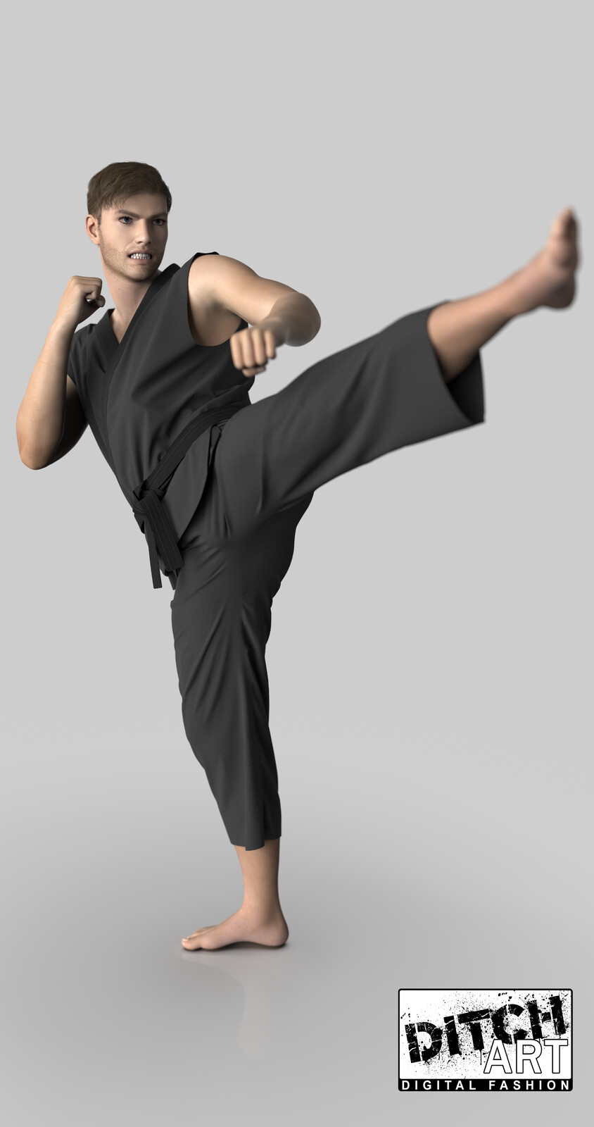 Martial Arts Karate Gi - Marvelous Designer