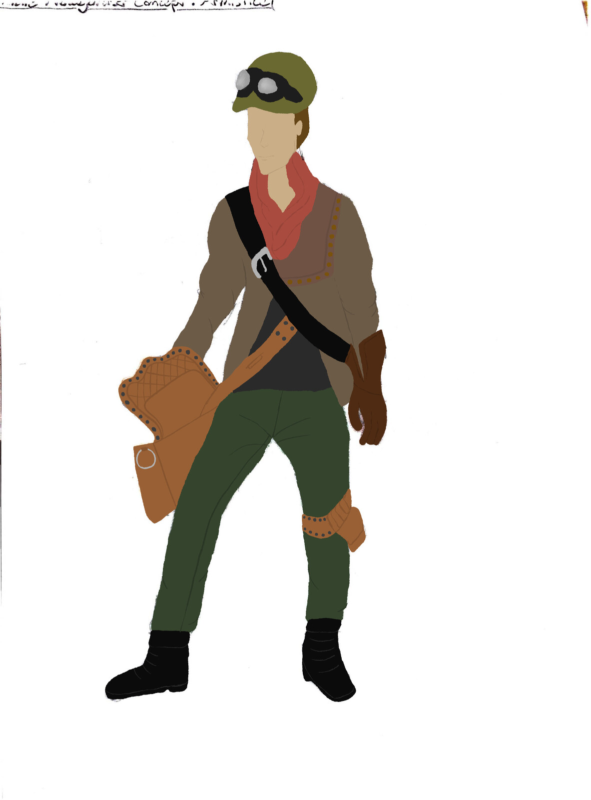 Male main protagonist painted