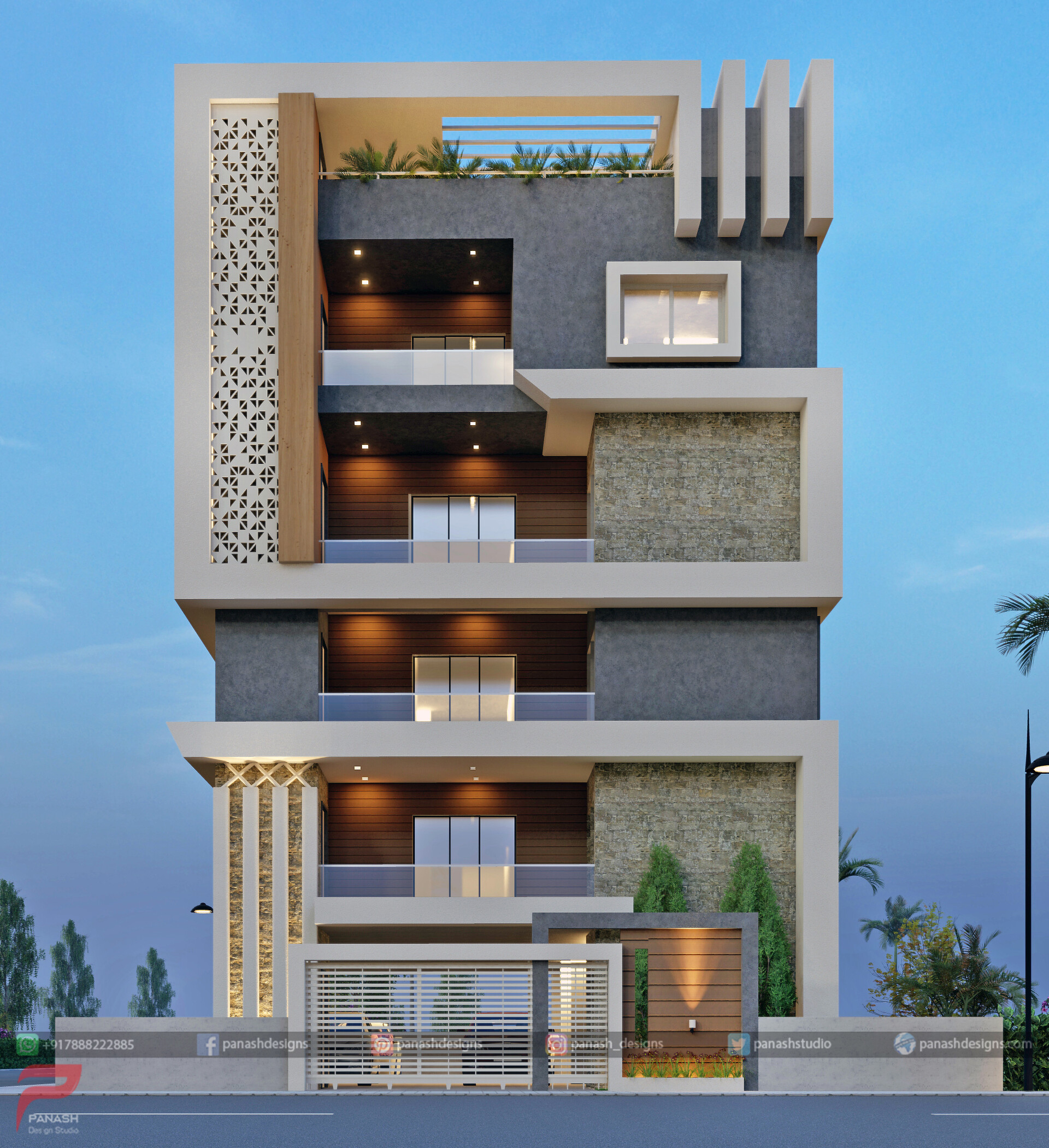Modern Residential Building Elevation Designs