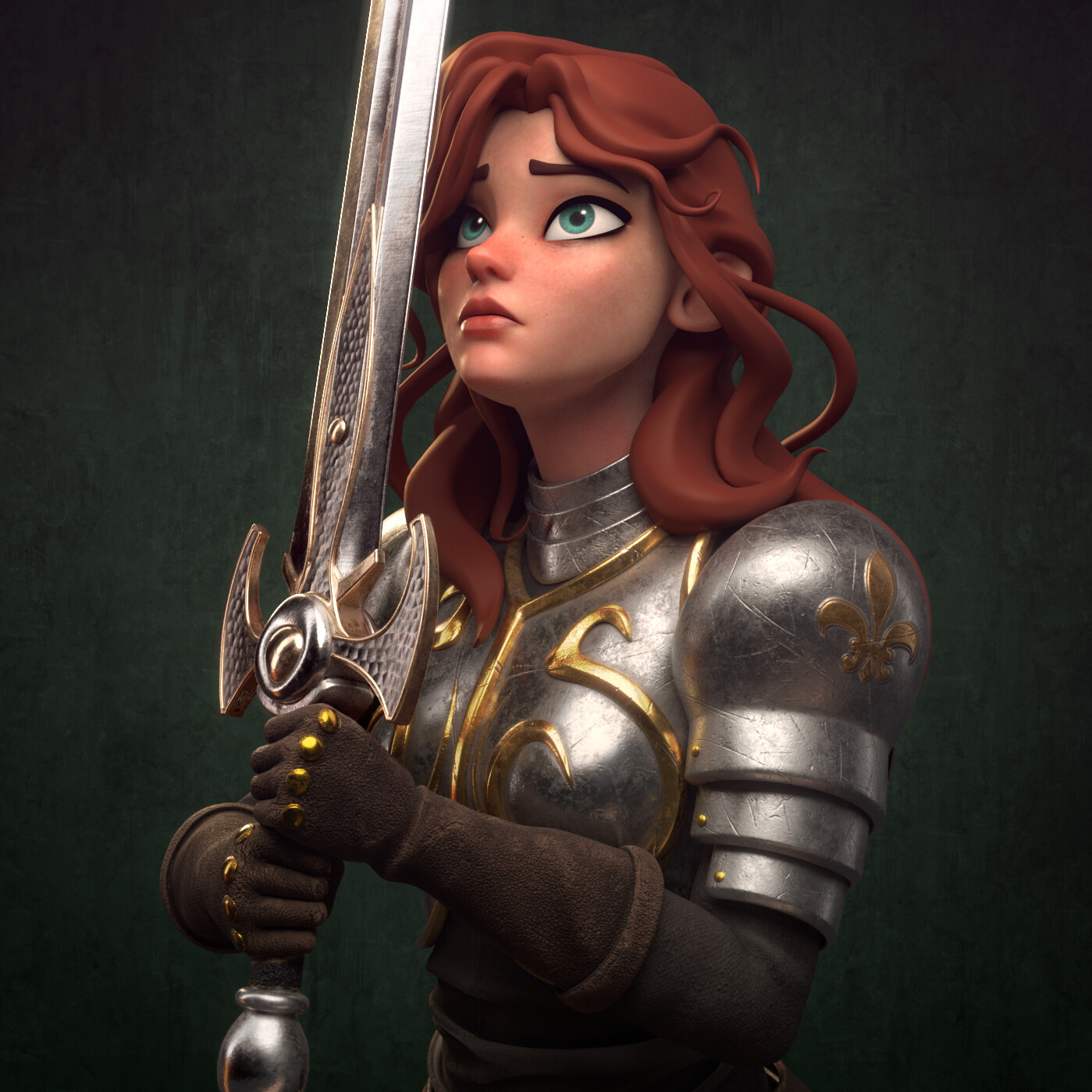 Artstation Joan Of Arc For 3dtotal Challenge Ernesto Ruiz Velasco