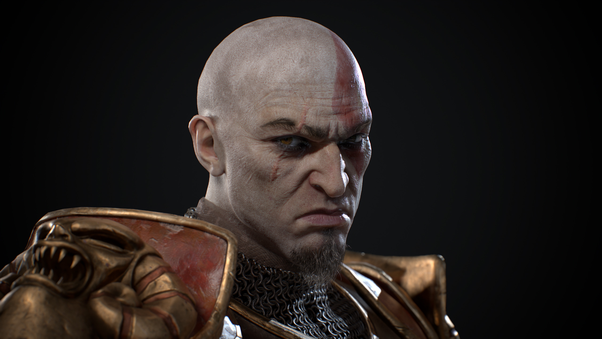 Artstation Kratos God Of War 2 Remastered Alvaro Zabala