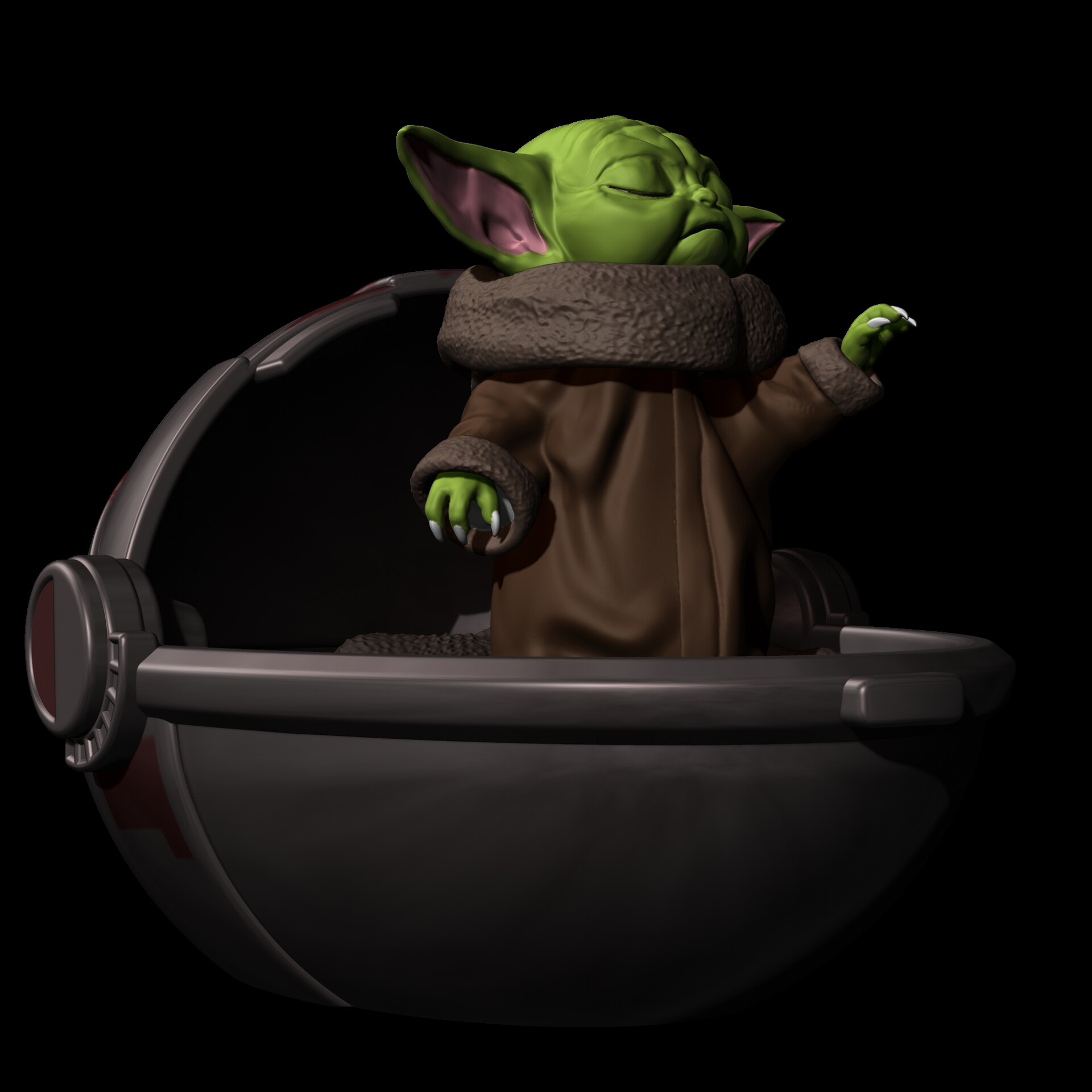Artstation Baby Yoda Fan Art Santiago Chavarriaga