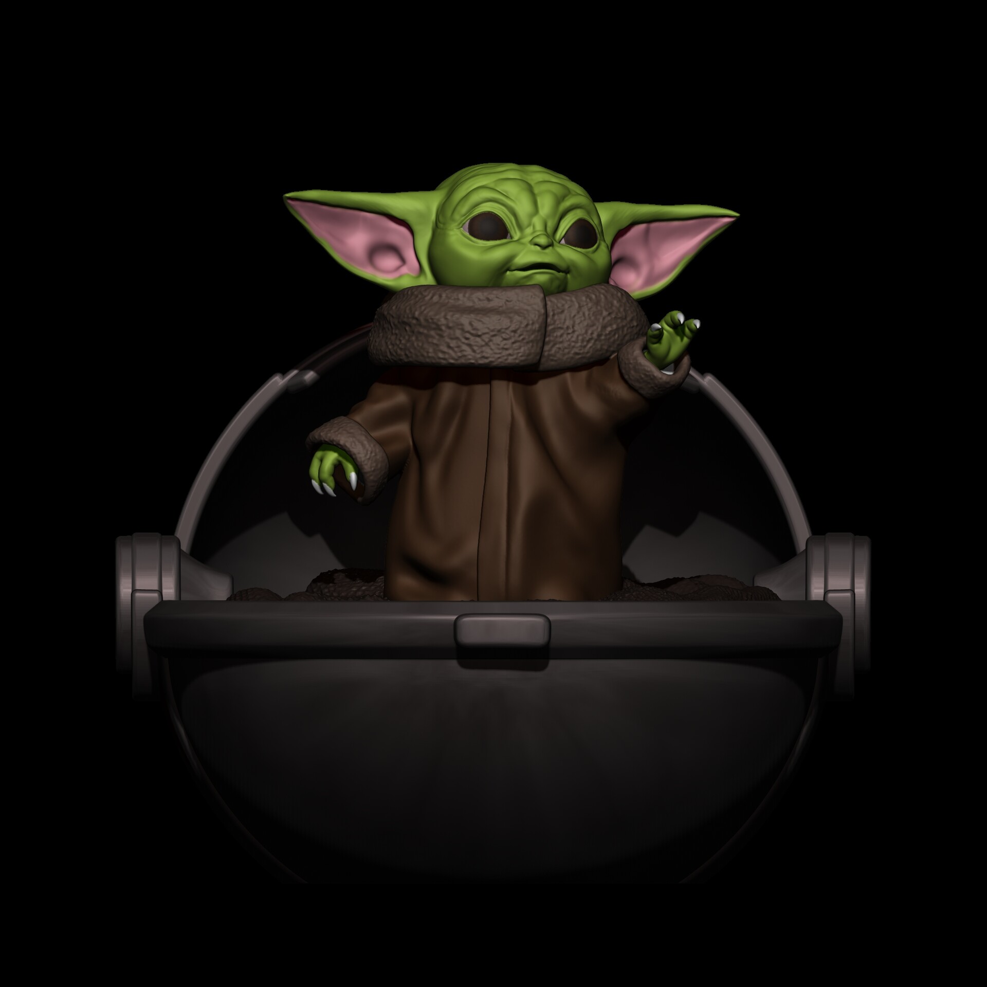Artstation Baby Yoda Fan Art Santiago Chavarriaga