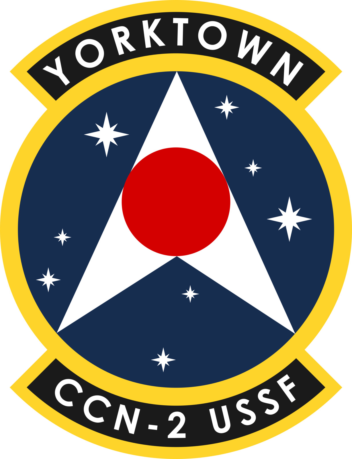 Ship Patch, CCN-2 Yorktown, 1st Orbital Home Fleet
