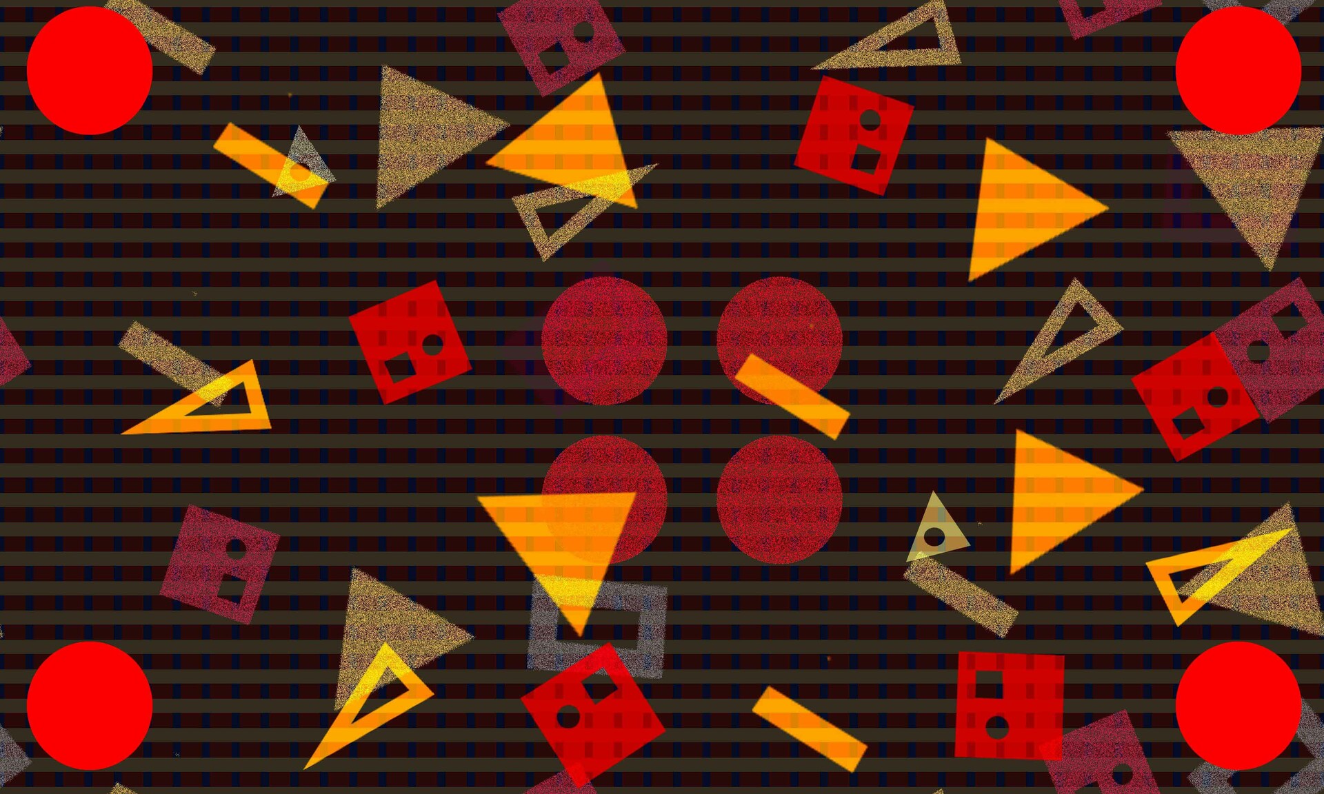 Artstation Geomertic Abstract Seamless Pattern With Black And