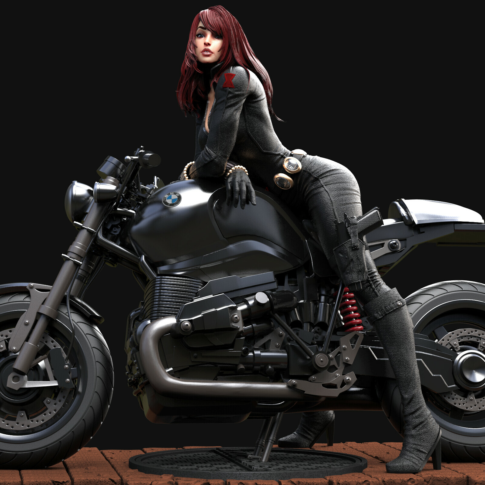 Black 2025 widow bike