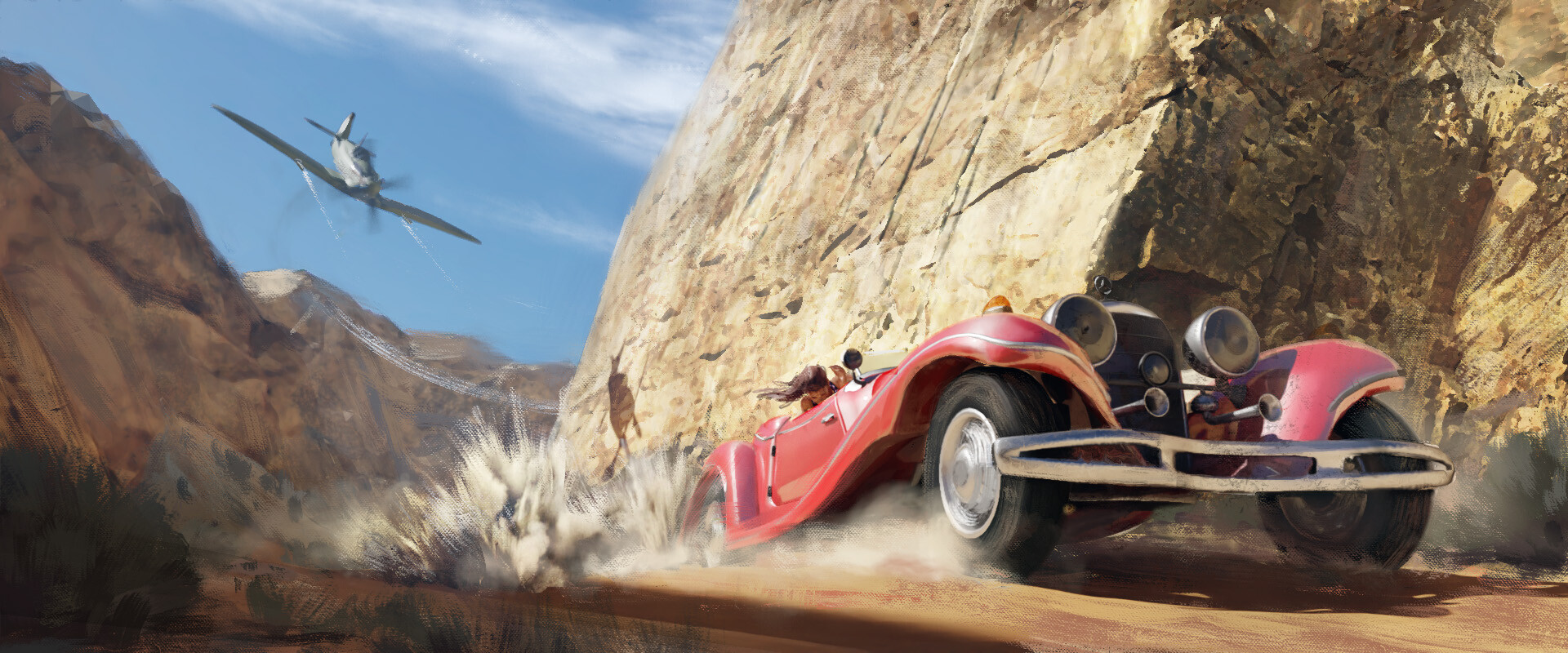 ArtStation Car Chase Scene