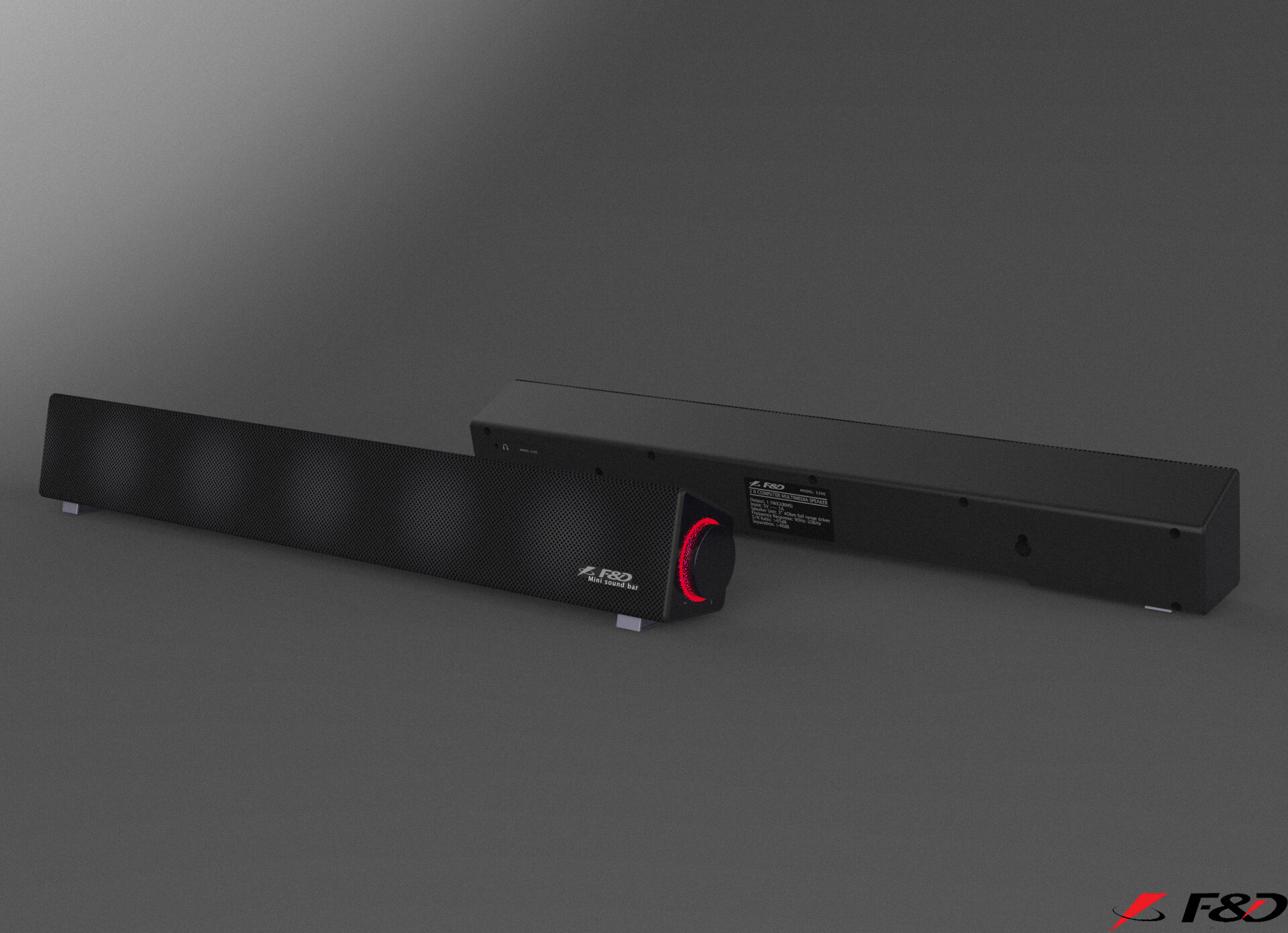 f and d mini sound bar