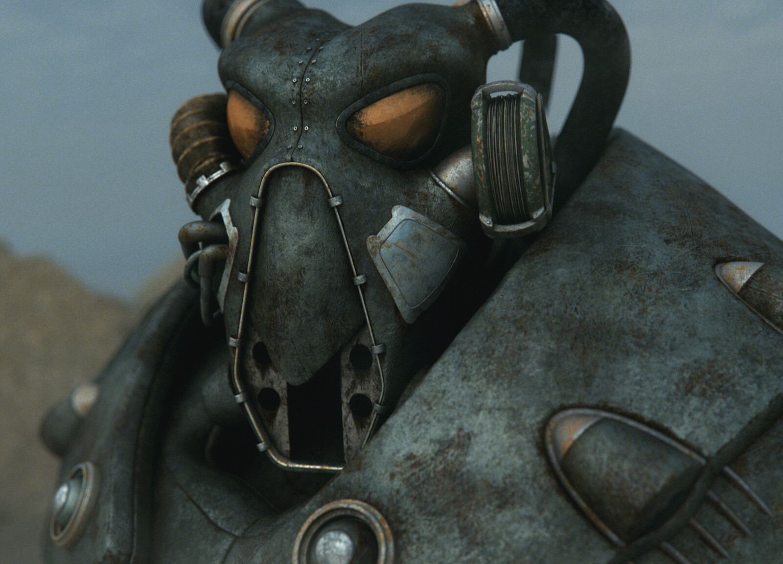 Andrius balciunas advanced power armor fallout 2 fan art 2012