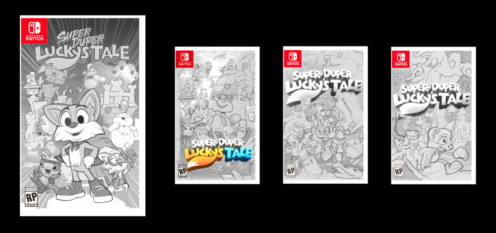 Artstation New Super Lucky S Tale Nintendo Switch Game Box Cover